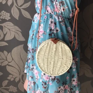 Women's Straw Sling Bag | Chic & Lightweight Crossbody Bag